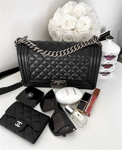 boy chanel clutch|Chanel black boyfriend bag.